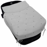 5419 Colchas Capazo Cris Piqué Gris Bordado Estrellas Gris