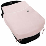 5457 Colchas Capazo Leslie Piqué jaretas Rosa Puntilla y Topitos Blanco