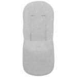 306 Fundas Silla Cris Piqué Gris Bordado Estrellas Blanco