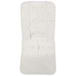 304 Fundas Silla Cris Piqué Crudo Bordado Estrellas Gris