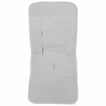 372 Fundas Silla Alex-Leslie Piqué Jaretas Gris Puntilla y Topitos Celeste