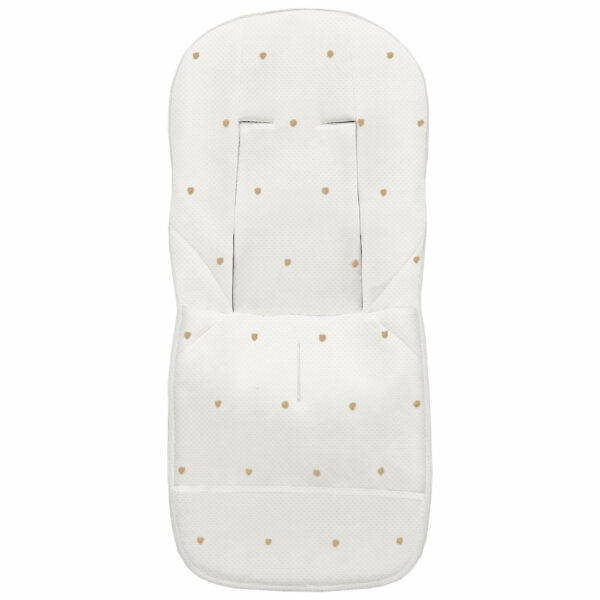 Funda para silla modelo universal en tejido napoles de algodón color crudo con bordado de bodoques tostado