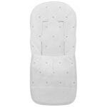 301 Fundas Silla Cris Piqué Blanco Bordado Estrellas Gris