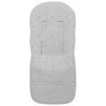 309 Fundas Silla Cris Piqué Gris Bordado Estrellas Gris