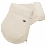 2048 Guantes Leslie Piqué Camel Topitos Crudo