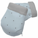 2070 Guantes Mel Polipiel Celeste Bodoques Gris