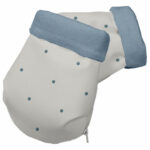 2071 Guantes Mel Polipiel Crudo Bordado Bodoques