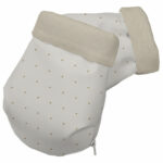 2102 Guantes Remy-Alex Polipiel Crudo Bordado Topitos