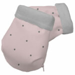 2082 Guantes Mel Polipiel Rosa Bodoques Gris