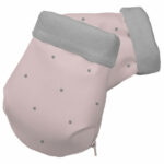 2095 Guantes Jade Polipiel Rosa Estrellas Gris