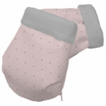 2109 Guantes Remy-Alex Polipiel Rosa Topitos Gris