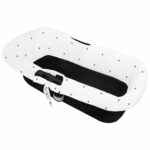 2750 Interiores de Capazo Universal Mel Napoles Blanco Bordado Bodoques Gris