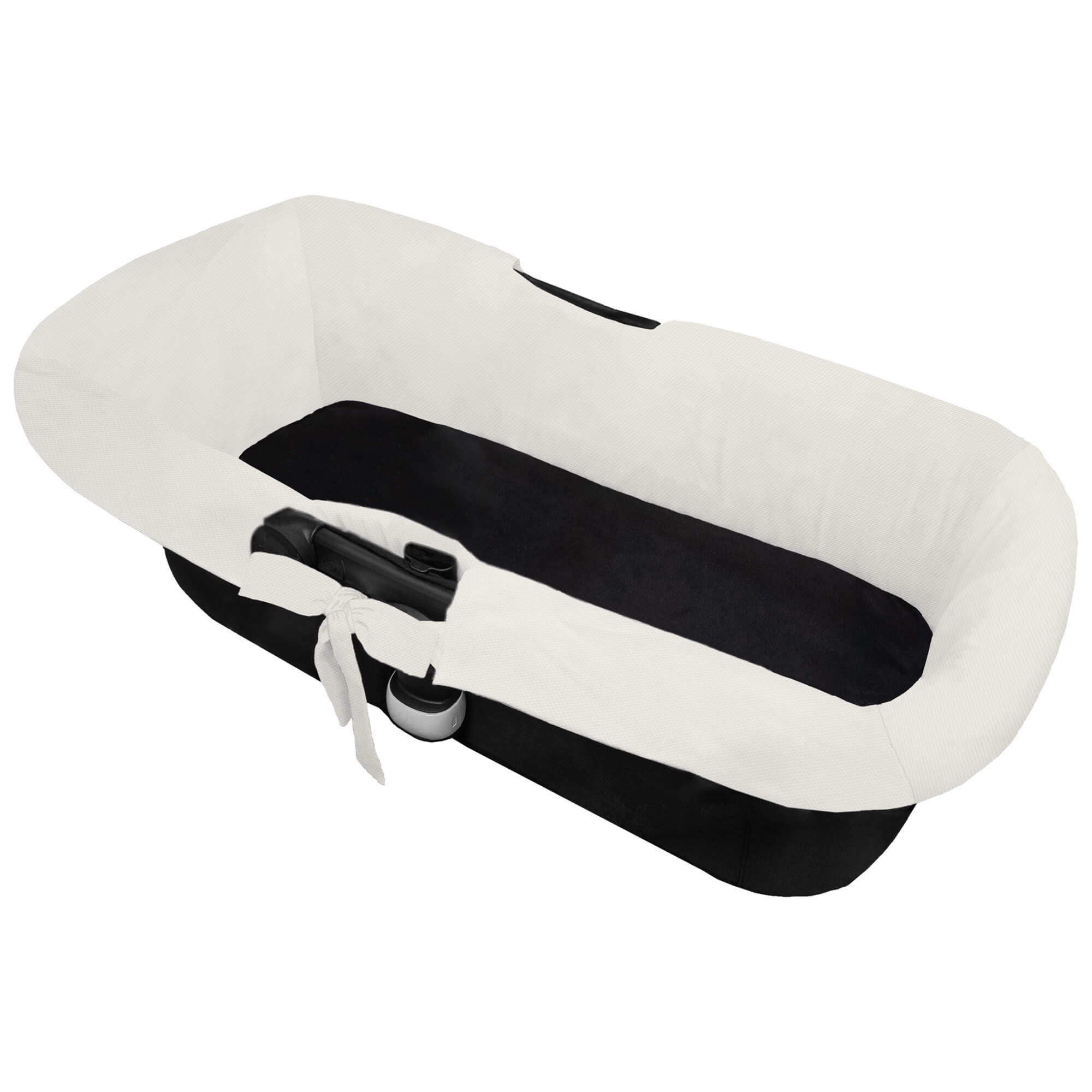 Interior universal para capazo lazadas en tejido piqué crudo