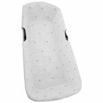 2711 Interiores de Capazo Universal Cris Piqué Blanco Bordado Estrellas Gris
