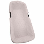 2732 Interiores de Capazo Universal Ariel Piqué Rosa Bordado Estrellitas Gris