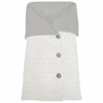 1725 Sacos Capazo Cruzados Ariel-Joss Piqué Crudo Bordado Estrellitas