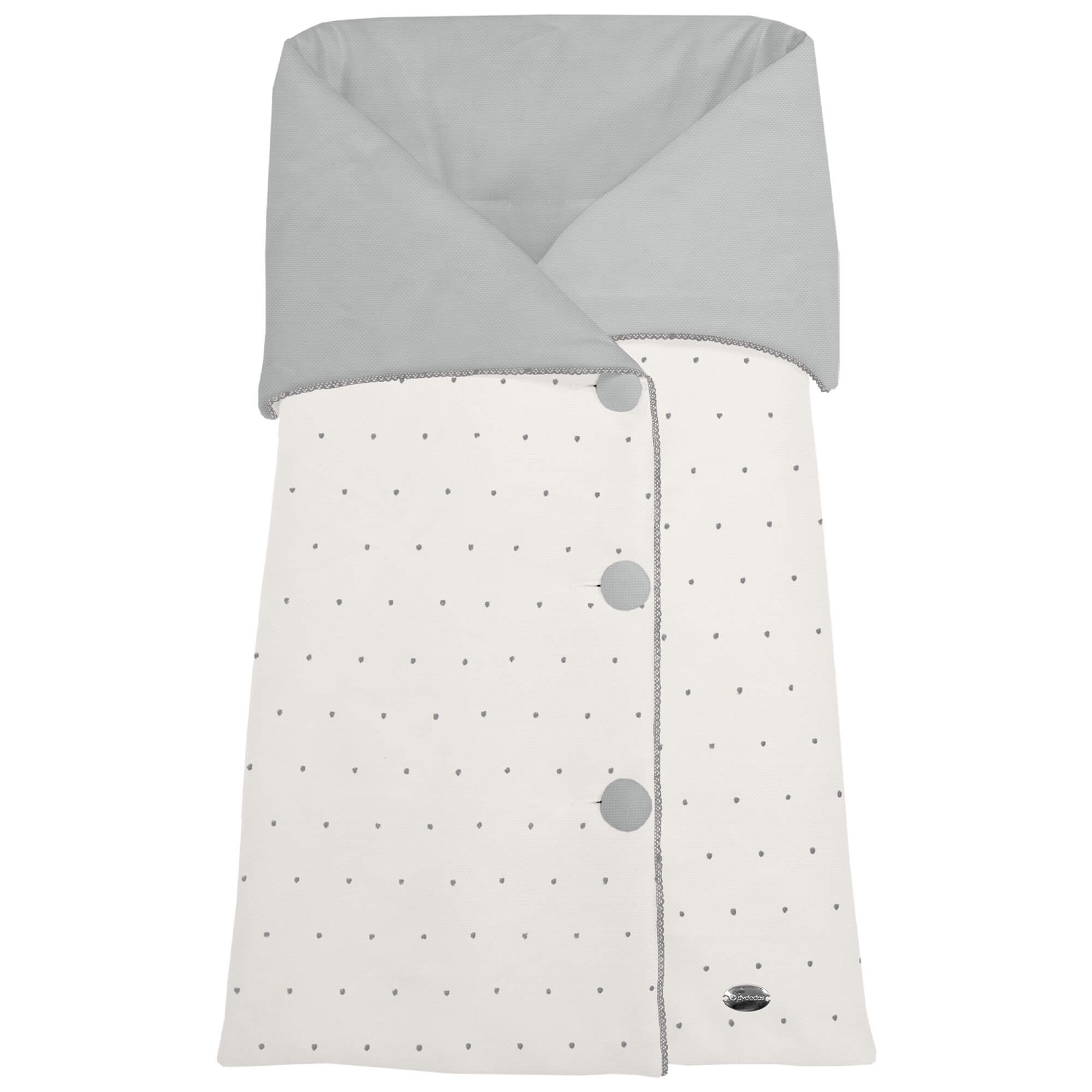 saco-arrullo-pique-crudo-pique gris-topitos-y-puntilla-gris