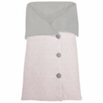 1743 Sacos Capazo Cruzados Denís-Remy Piqué Rosa Bordado Topitos Gris