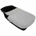 5019 Sacos de Capazo con Colcha Cris Piqué Gris Bordado Estrellas Gris