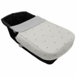 5076 Sacos de Capazo con Colcha Jade Polipiel Crudo Bordado Estrellas Gris