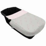5078 Sacos de Capazo con Colcha Jade Polipiel Crudo Bordado Estrellas Rosa