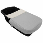 5100 Sacos de Capazo con Colcha Remy Polipiel Gris Bordado Topitos Crudo