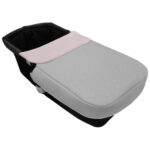 5102 Sacos de Capazo con Colcha Remy Polipiel Gris Bordado Topitos Rosa