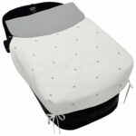 5014 Sacos de Capazo con Colcha Cris Piqué Crudo Bordado Estrellas Gris