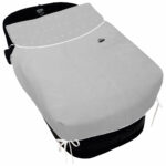 5053 Sacos de Capazo con Colcha Leslie Piqué jaretas Gris Puntilla y Topitos Blanco