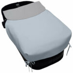 5113 Sacos de Capazo con Colcha Kin-Francis Polipiel Celeste con Gris