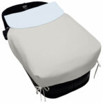 5115 Sacos de Capazo con Colcha Kin-Francis Polipiel Crudo con Celeste
