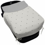 5063 Sacos de Capazo con Colcha Mel Polipiel Crudo Bordado Bodoques Gris