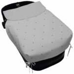 5083 Sacos de Capazo con Colcha Jade Polipiel Gris Bordado Estrellas Gris