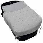 5101 Sacos de Capazo con Colcha Remy Polipiel Gris Bordado Topitos Gris