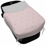 5085 Sacos de Capazo con Colcha Jade Polipiel Rosa Bordado Estrellas Gris