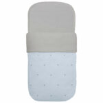 3513 Sacos para Capazo Cris Piqué Celeste Bordado Estrellas Gris