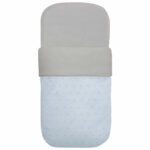 3524 Sacos para Capazo Ariel Piqué Celeste Bordado Estrellitas Gris