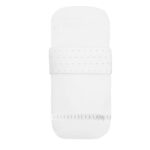3486 Sacos para Capazo Piqué Blanco Bordado Estrellitas y Entredós Ancho