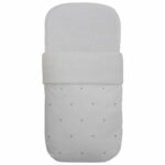 3519 Sacos para Capazo Cris Piqué Gris Bordado Estrellas Gris