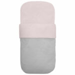 3531 Sacos para Capazo Ariel Piqué Gris Bordado de Estrellitas Rosa