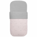 3521 Sacos para Capazo Cris Piqué Rosa Bordado Estrellas Gris
