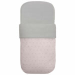3532 Sacos para Capazo Ariel Piqué Rosa Bordado Estrellitas Gris