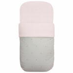 3566 Sacos para Capazo Mel Polipiel Crudo Bordado Bodoques Rosa