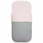 3585 Sacos para Capazo Jade Polipiel Gris Bordado Estrellas Rosa