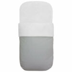 3590 Sacos para Capazo Joss Polipiel Gris Bordado de Estrellitas Blanco