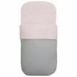 3594 Sacos para Capazo Joss Polipiel Gris Bordado de Estrellitas Rosa