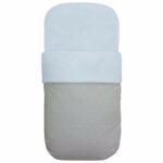 3600 Sacos para Capazo Remy Polipiel Gris Bordado de Topitos Celeste