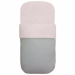 3603 Sacos para Capazo Remy Polipiel Gris Bordado de Topitos Rosa