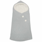 1738 Sacos Capazo Cruzados Denís-Remy Piqué Gris Bordado Topitos