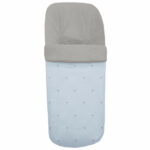 3213 Sacos de Silla Cris Piqué Celeste Bordado Estrellas Gris
